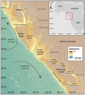 Bioregionalization of the coastal and open oceans of British Columbia and Southeast Alaska based on Sentinel-3A satellite-derived phytoplankton seasonality